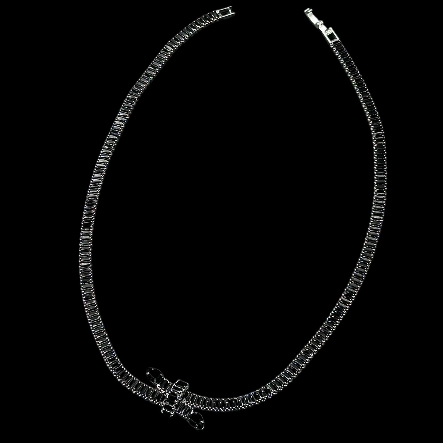 Colier Tennis Serpent Black