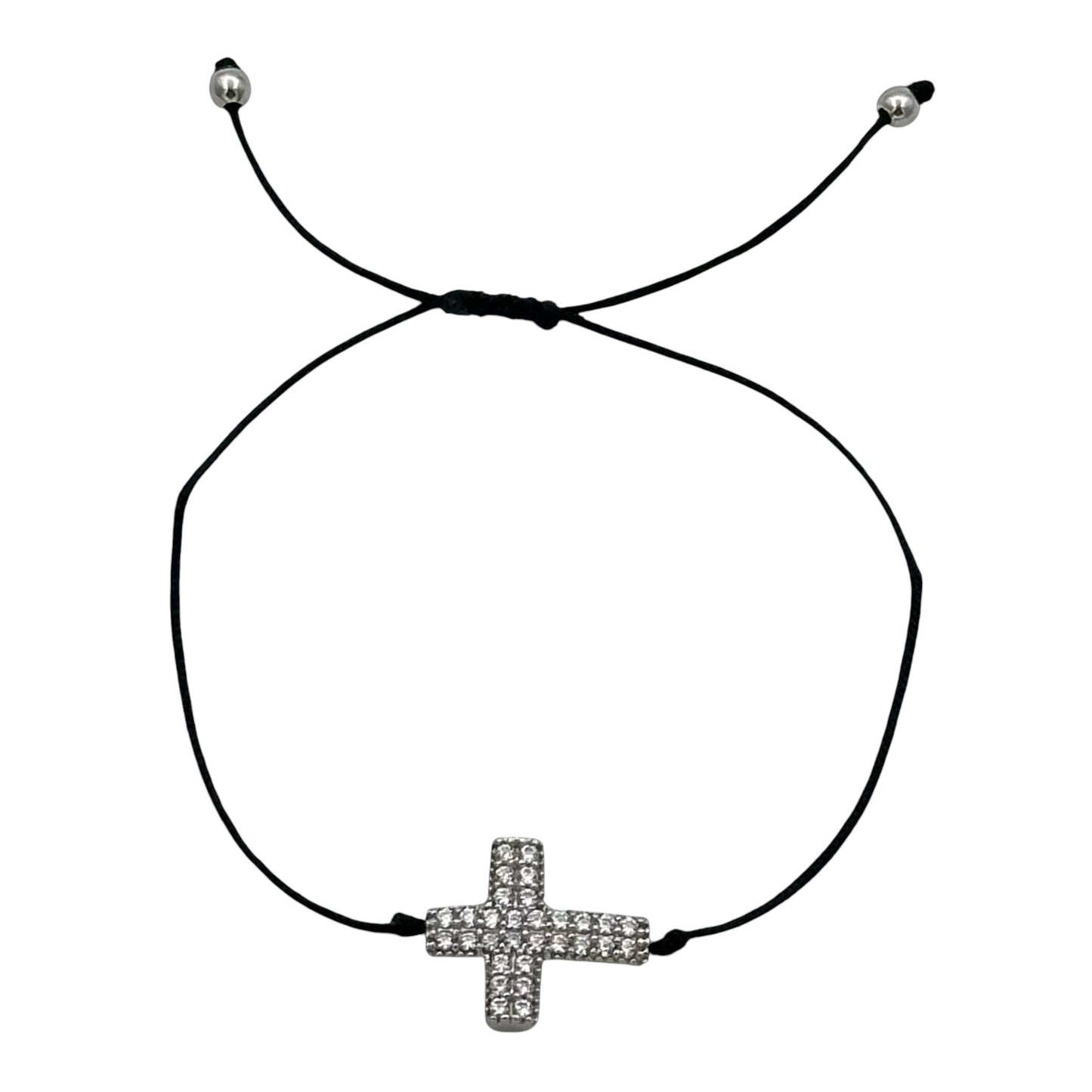 Bratara reglabila Cross Argint