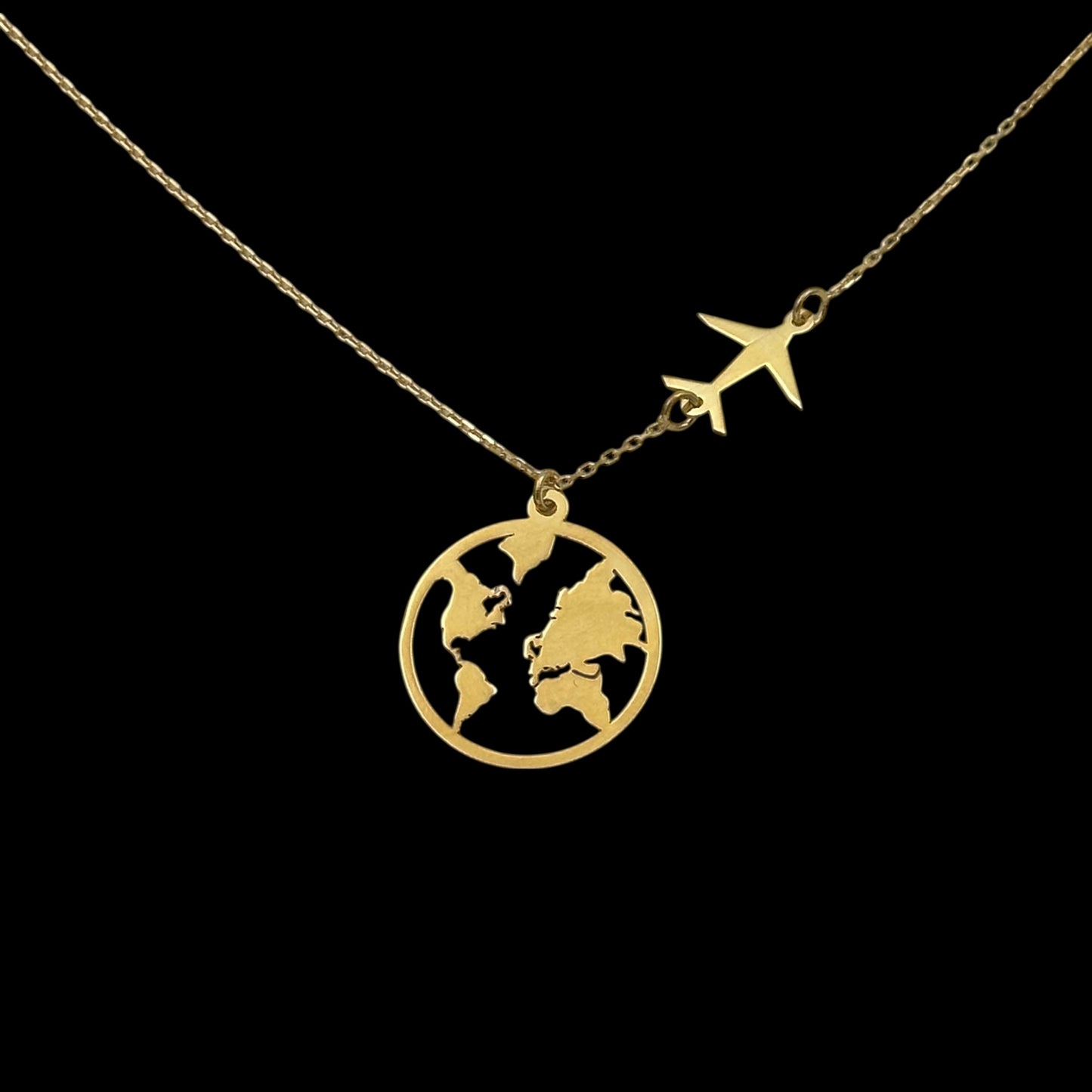 Lantisor Travel Argint Placat cu Aur 14K