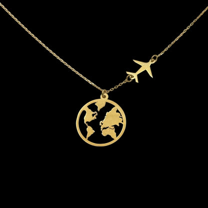 Lantisor Travel Argint Placat cu Aur 14K