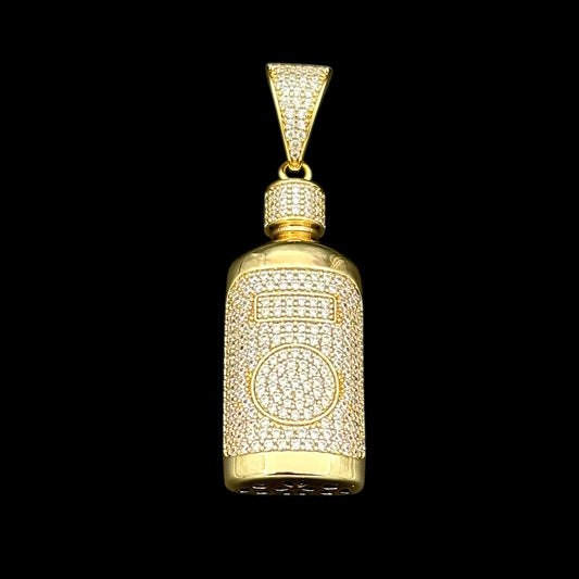 Pandantiv Balkan Bottle Placat cu Aur 18K