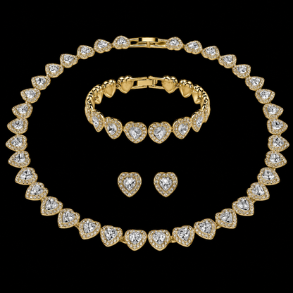 Set Tennis Affection Placat cu Aur 18K