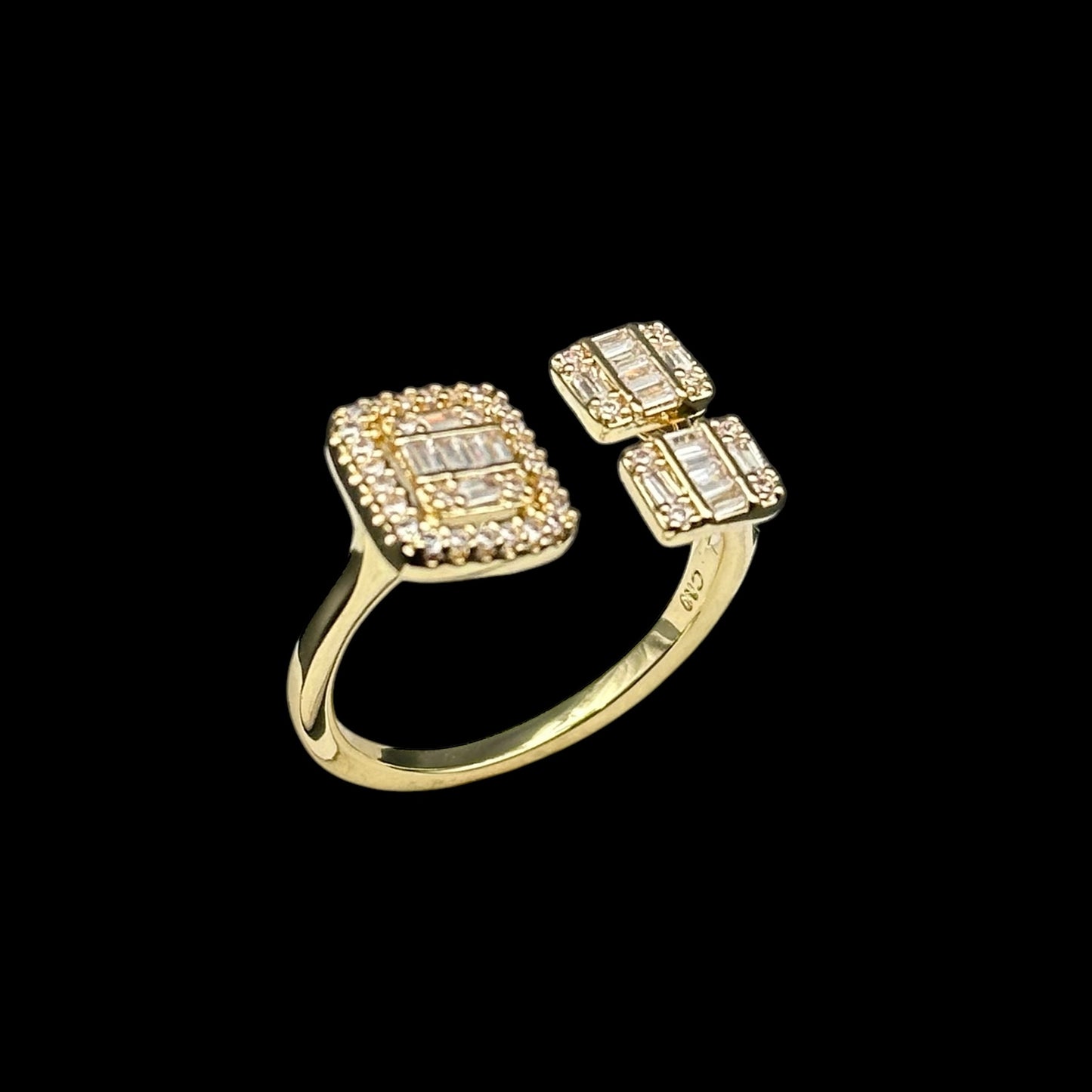 Inel reglabil Louvre Placat cu Aur 18K