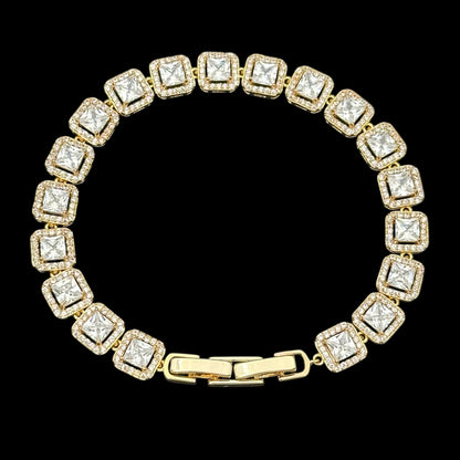 Brățară Tennis Diamonds Placată cu Aur 18K