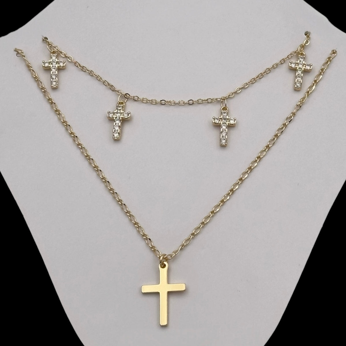 Colier Duo Divine Placat cu Aur 18K