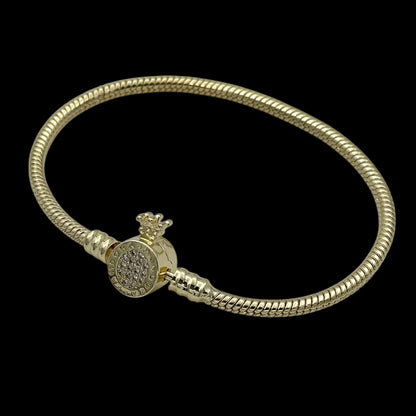 Brățară Charms Queen Placată cu Aur 18K