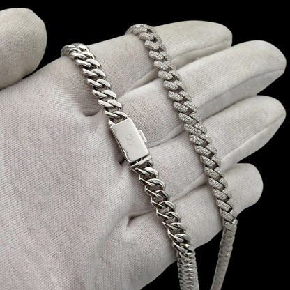 Colier Cuban 8mm Argint