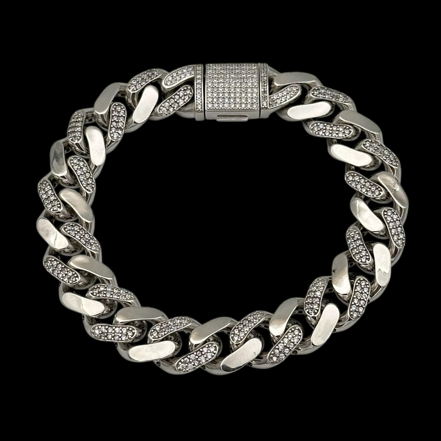 Bratara Cuban Linked 12mm Argint