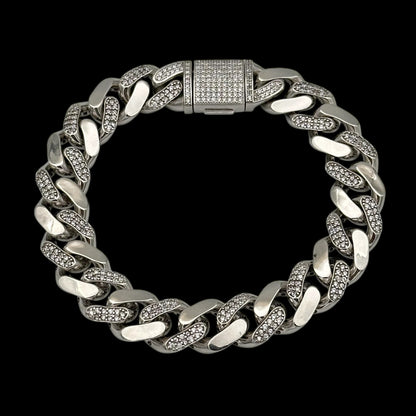 Bratara Cuban Linked 12mm Argint