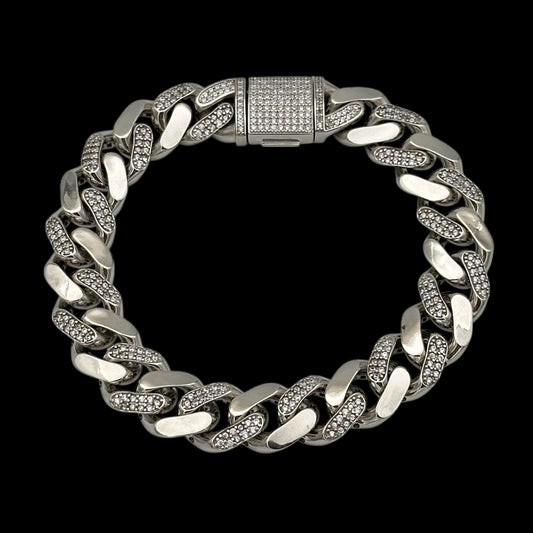 Bratara Cuban Linked 12mm Argint