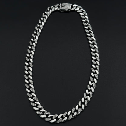 Colier Cuban Improved Silver
