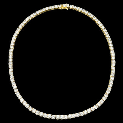 Colier Tennis 5mm Placat cu Aur 18K