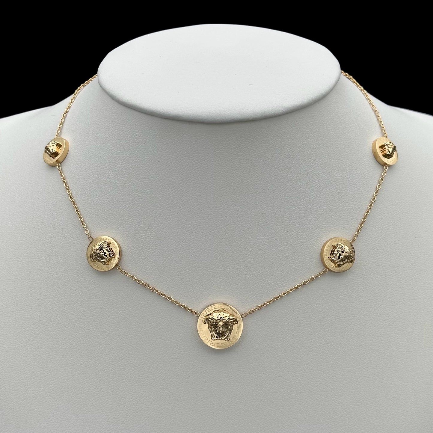 Colier Medusa Placat cu Aur 18K