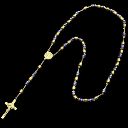 Colier Rosary Vintage Blue INOX