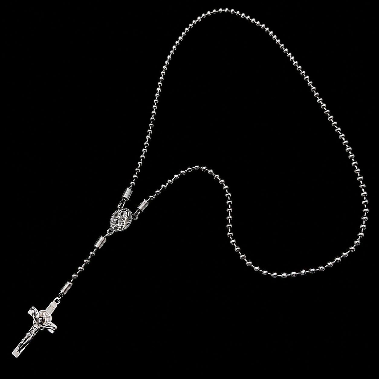 Colier Rosary Clasic INOX