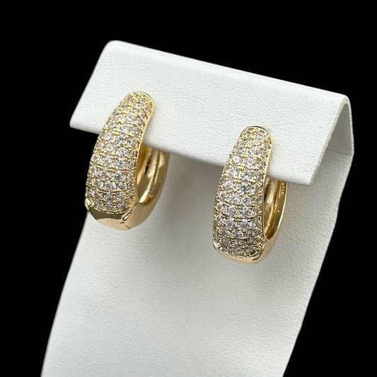 Cercei Luxury 3 Placați cu Aur 18K