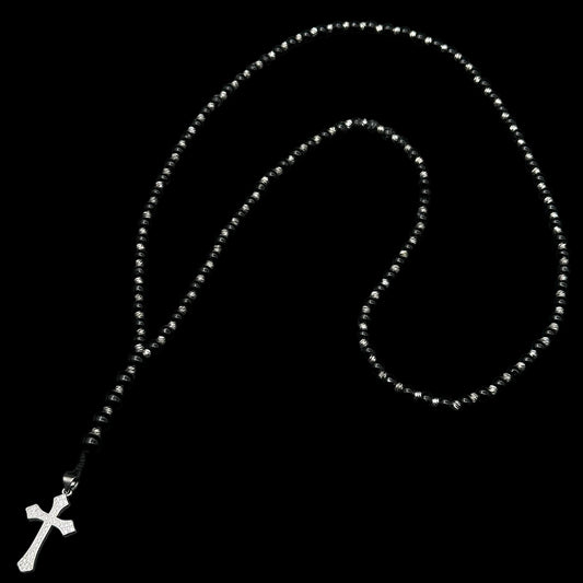 Colier Rosary 3MM Silver