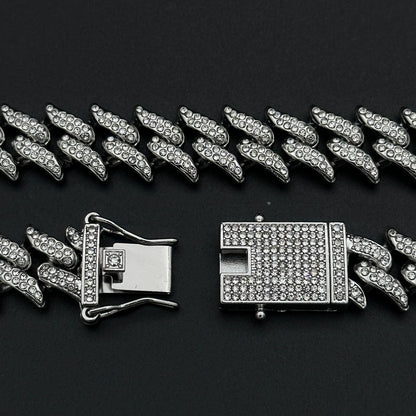 Colier Cuban Rebel Silver