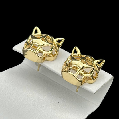 Cercei Panthera 3 Placați cu Aur 18K