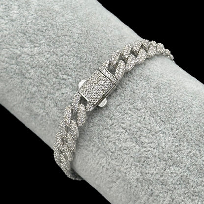 Bratara Cuban 10mm Argint