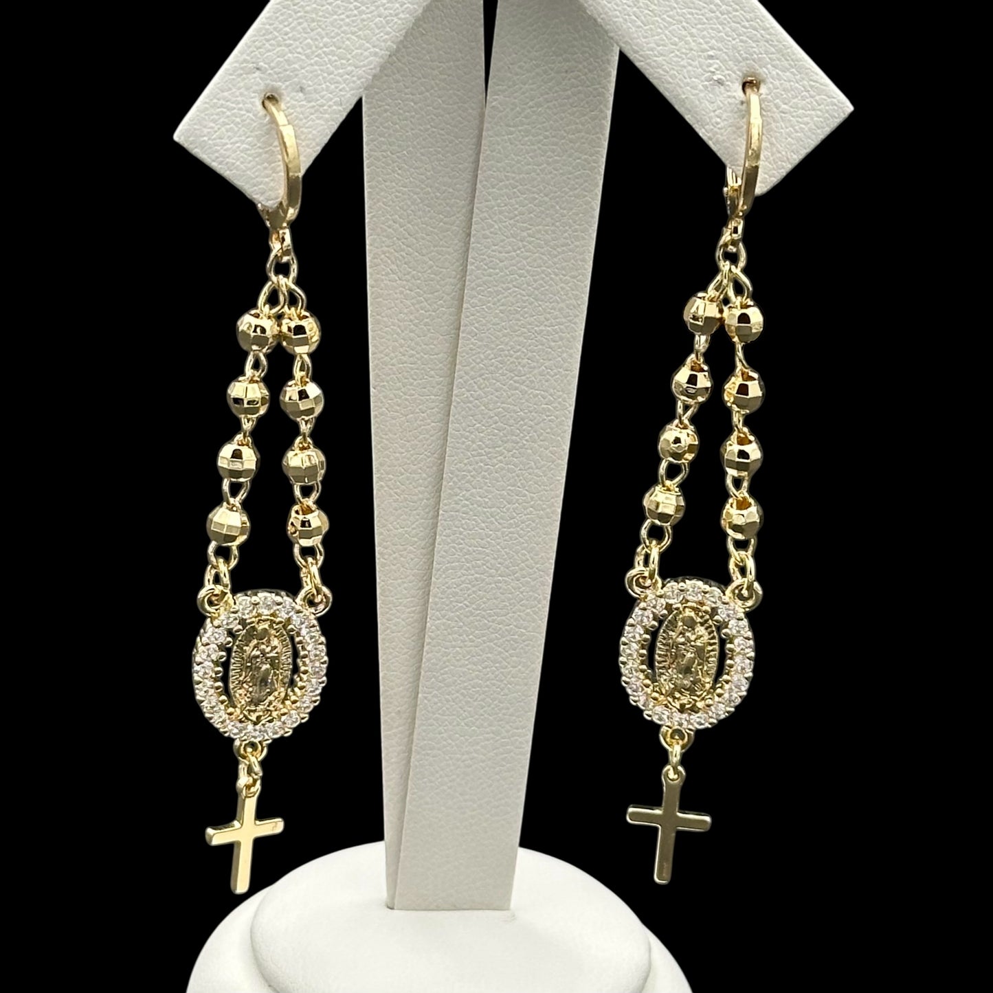 Cercei Rosary Placați cu Aur 18K