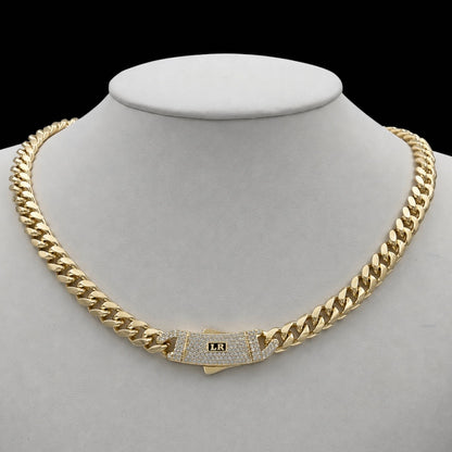 Colier Cuban Ladryn Placat cu Aur 18K