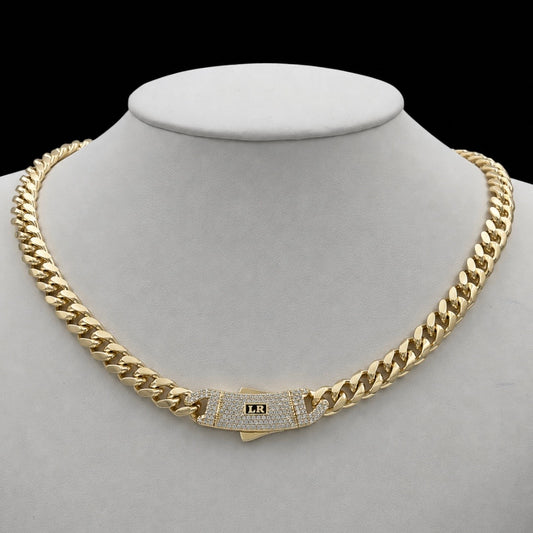 Colier Cuban Ladryn Placat cu Aur 18K