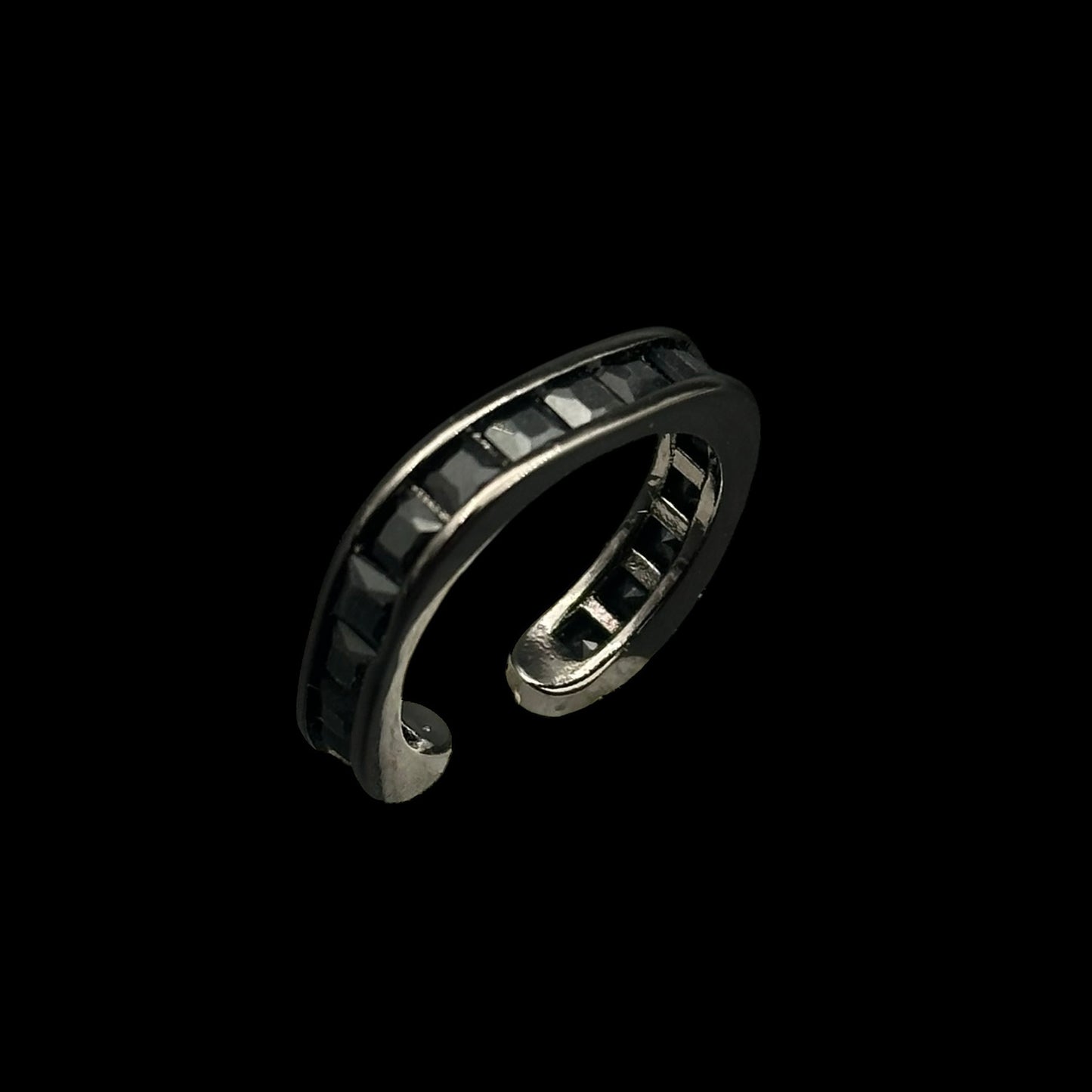 Inel reglabil Brilliance Black