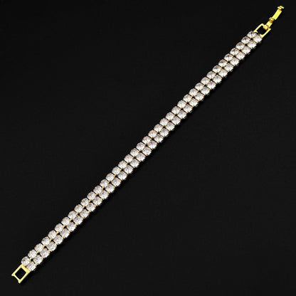 Brățară Tennis Double Gold