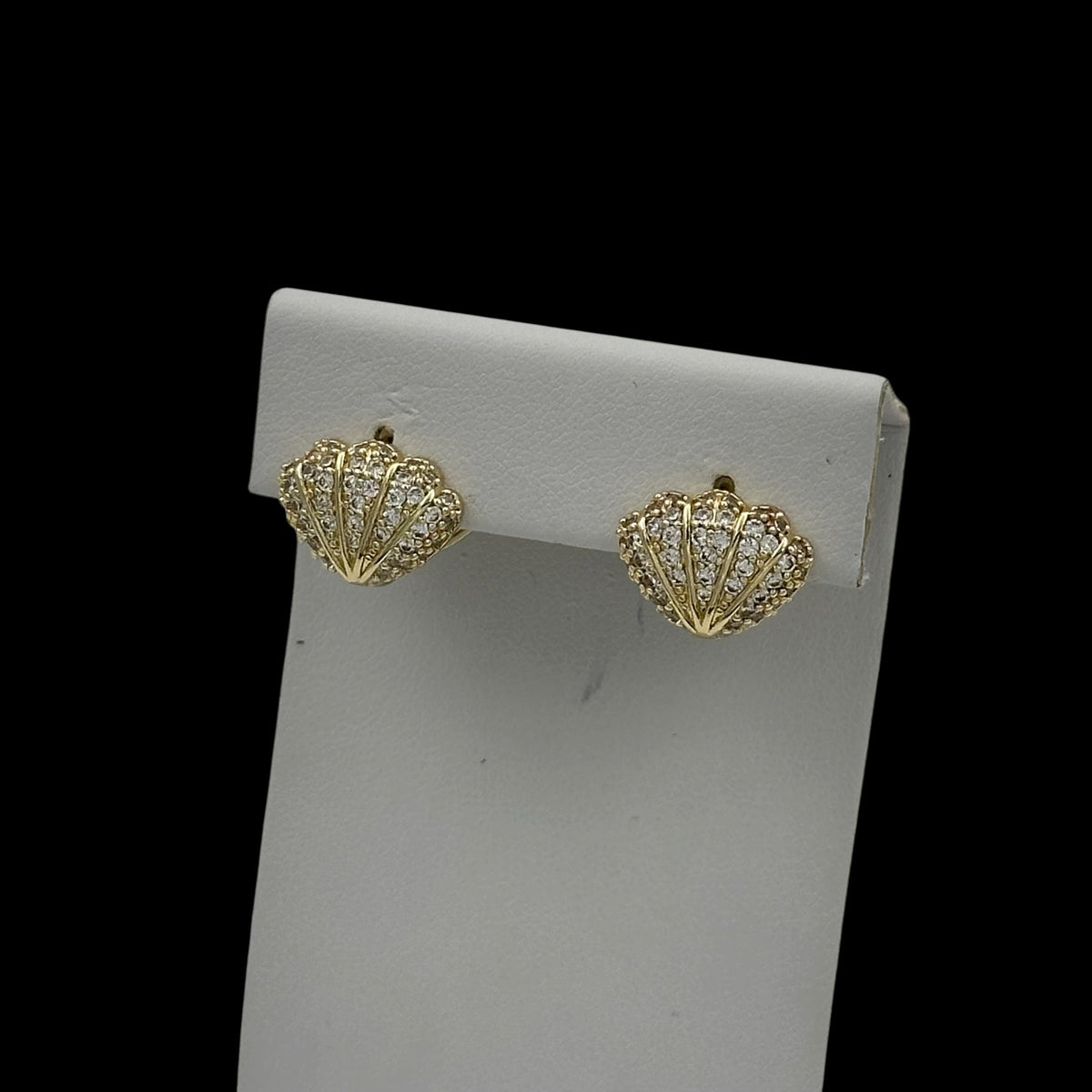 Cercei Shell Placati cu Aur 18K