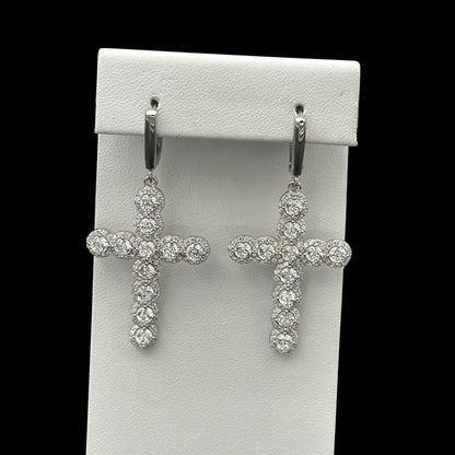 Cercei Cross Angely Argint