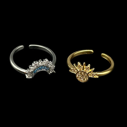 Inel reglabil Moon&Sun