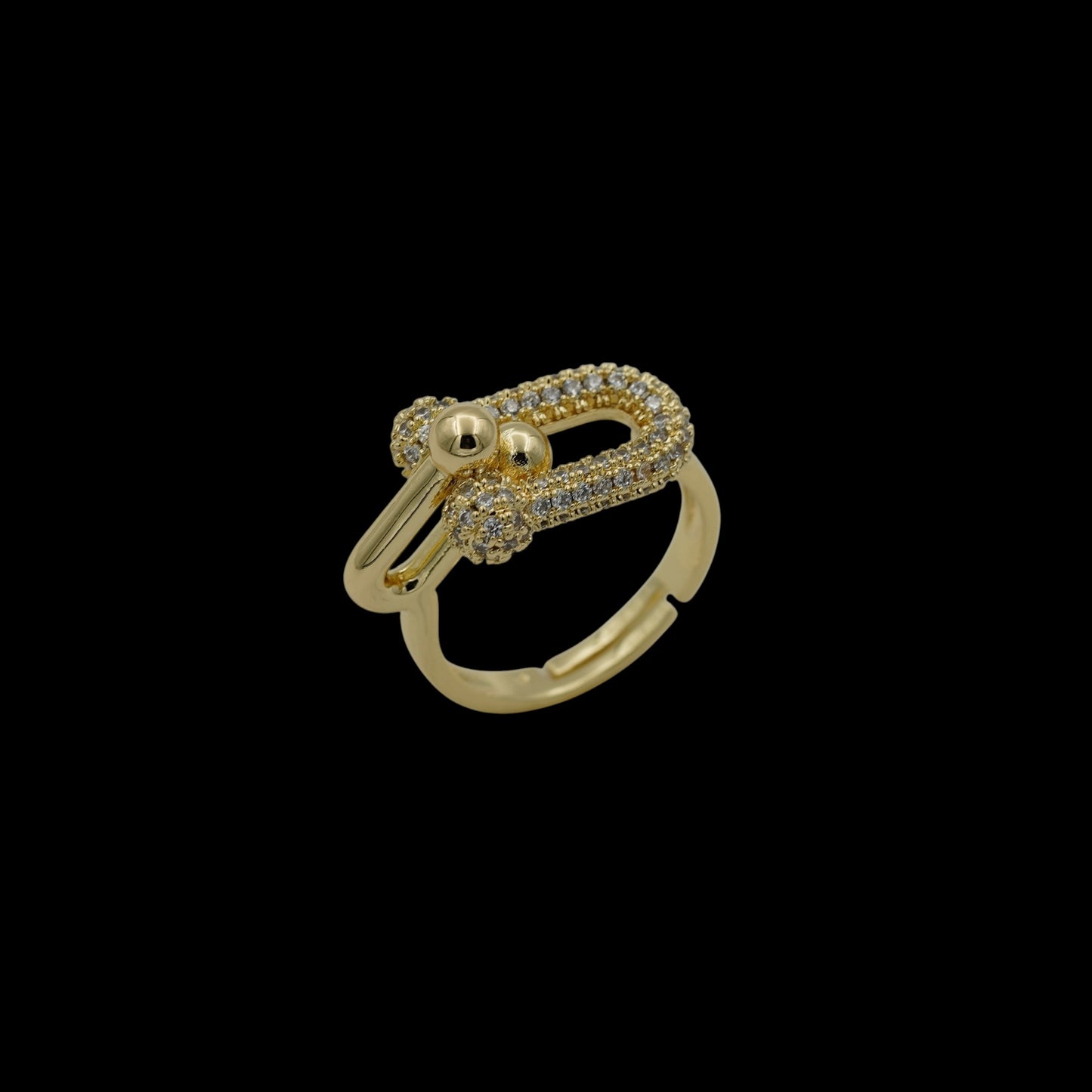 Inel reglabil Legacy Placat cu Aur 18K