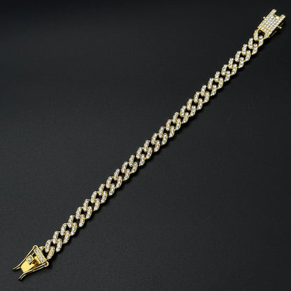 Brățară Cuban 7,5mm Gold