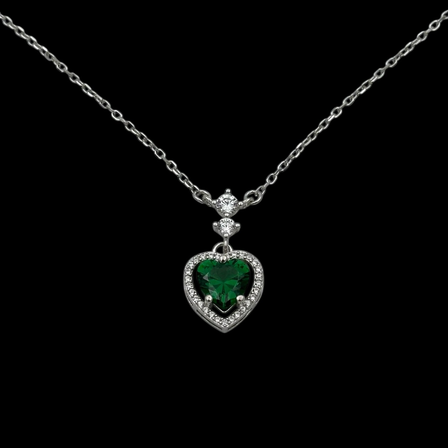 Lantisor Love Green Argint