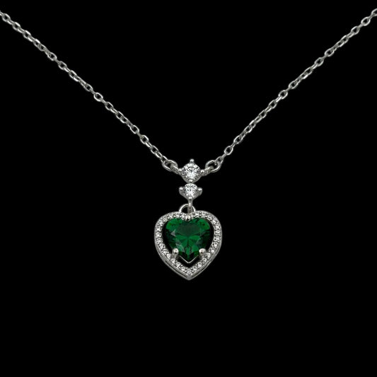 Lantisor Love Green Argint