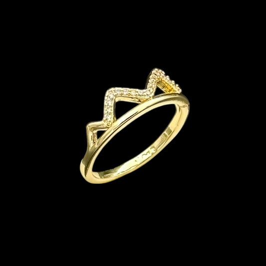 Inel Princess Placat cu Aur 18K