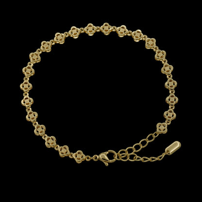 Bratara de picior Bloom Placata cu Aur 18K