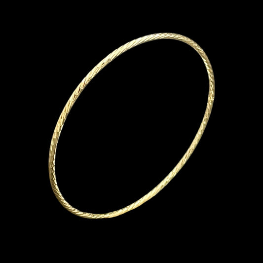 Brățară Fixă Twist Placată cu Aur 18K