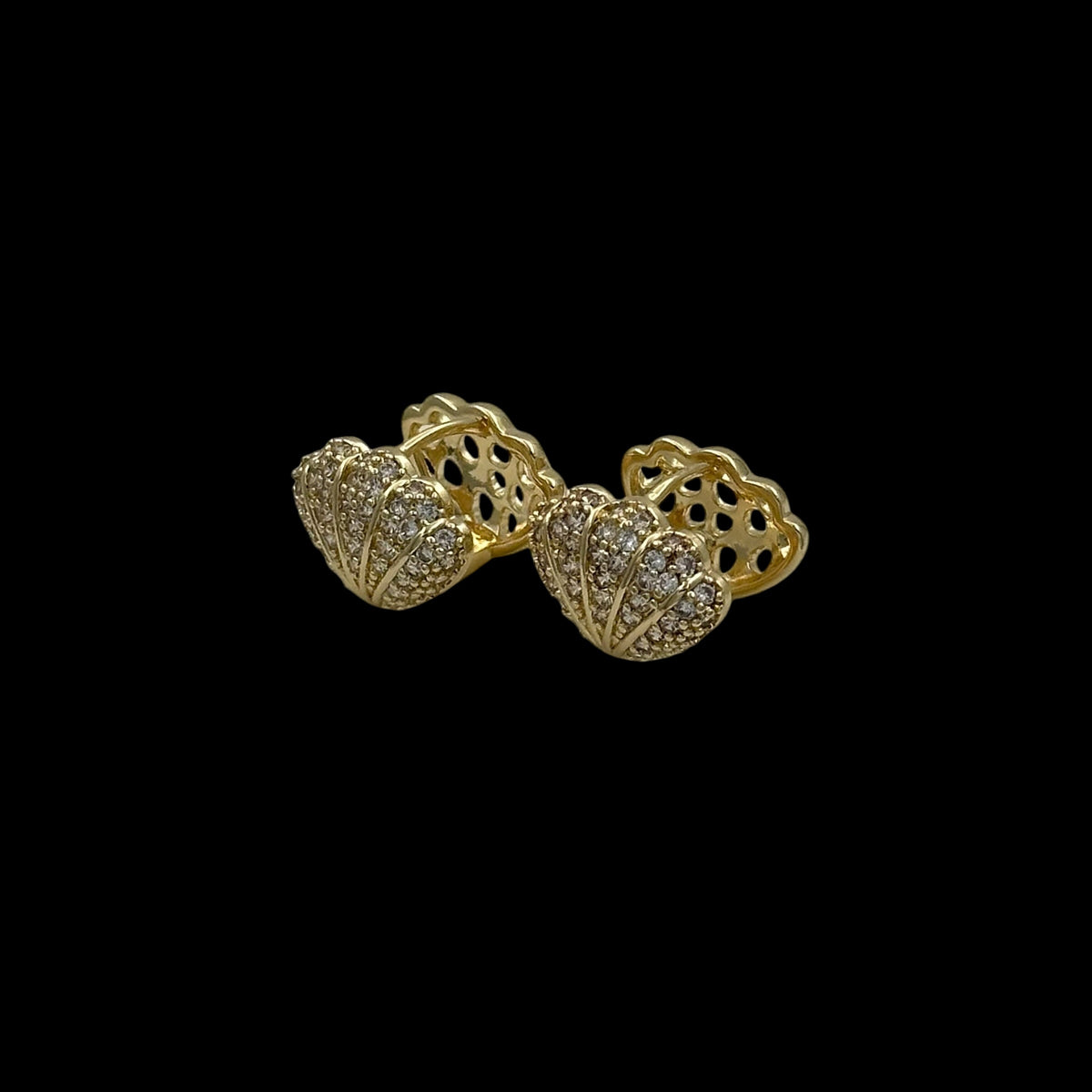 Cercei Shell Placati cu Aur 18K