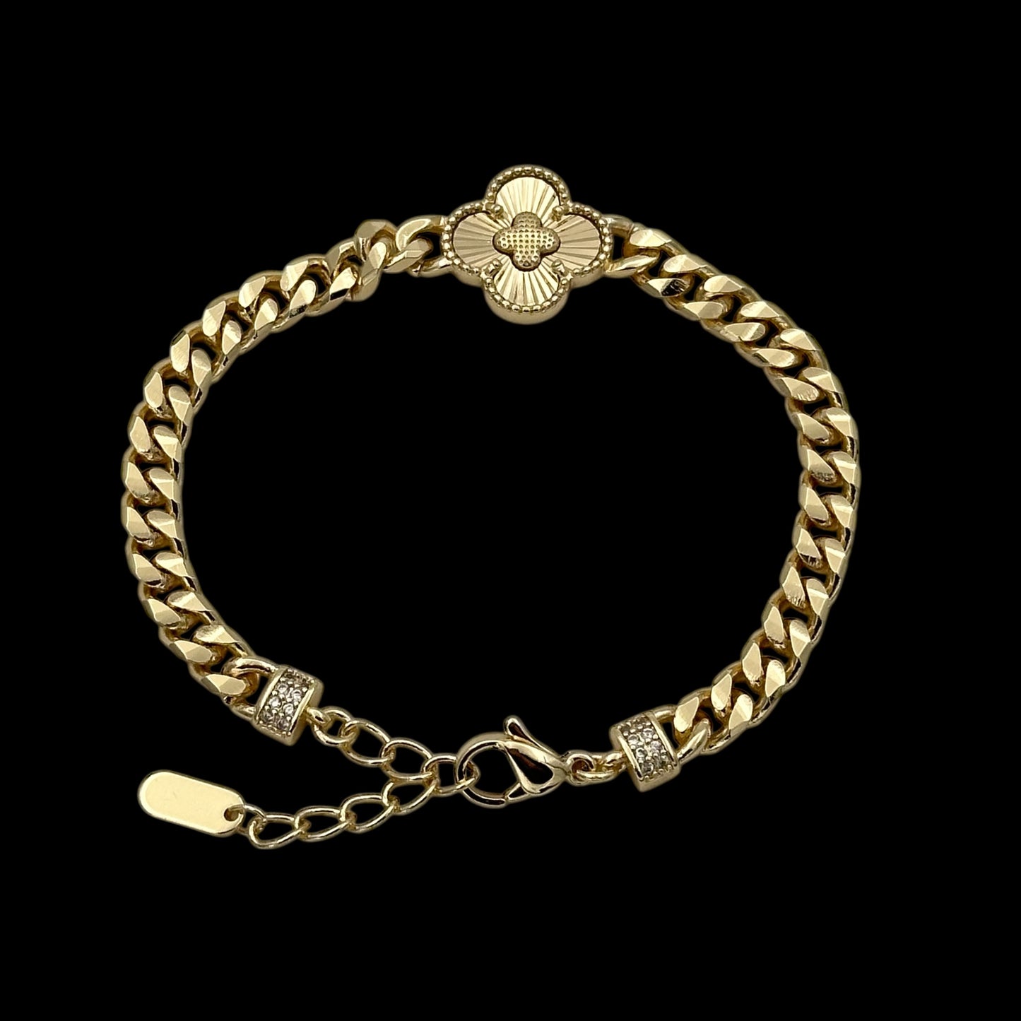 Brățară Trifoi Placată cu Aur 18K