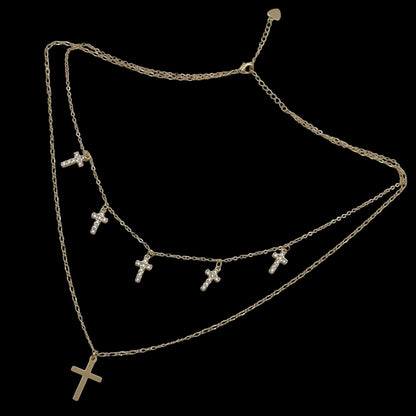 Colier Duo Divine Placat cu Aur 18K