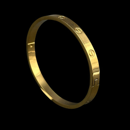 Brățară Fixă Bărbați Gold INOX