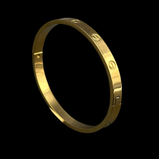 Brățară Fixă Bărbați Gold INOX