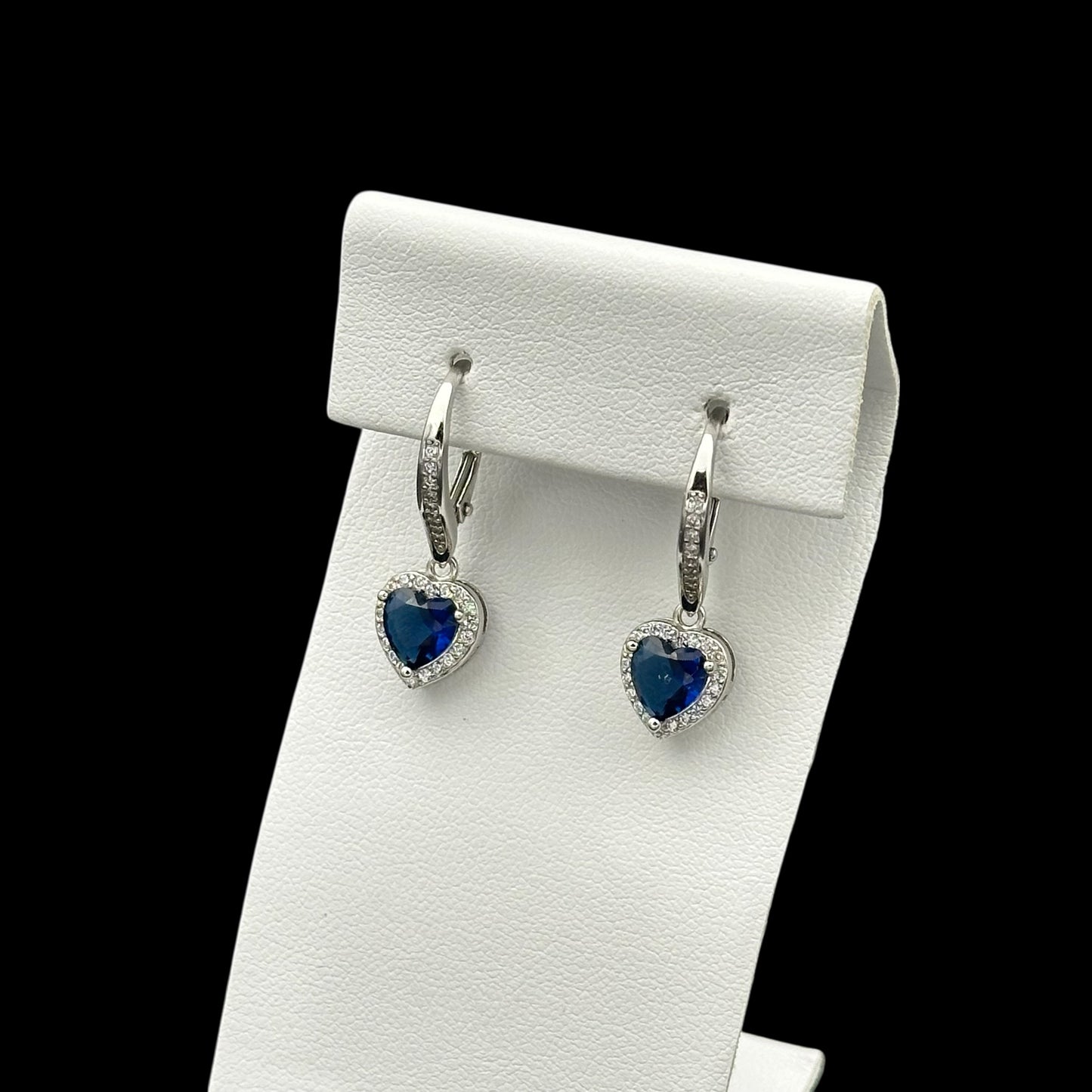 Cercei Love Blue Argint