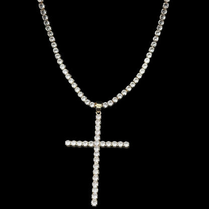 Colier Tennis Church Gold
