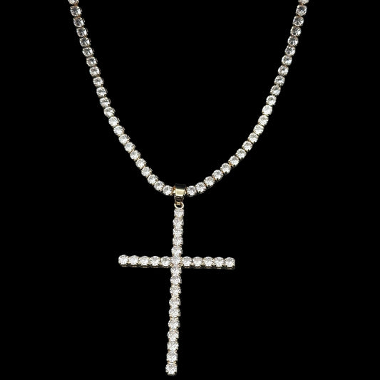 Colier Tennis Church Gold