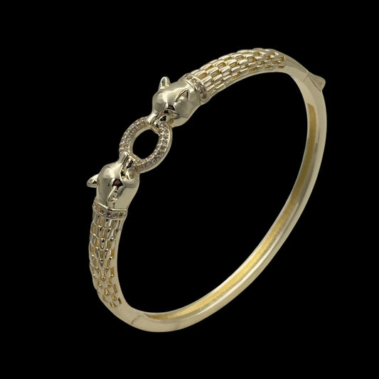 Bratara Fixa Jaguar Placata cu Aur 18K