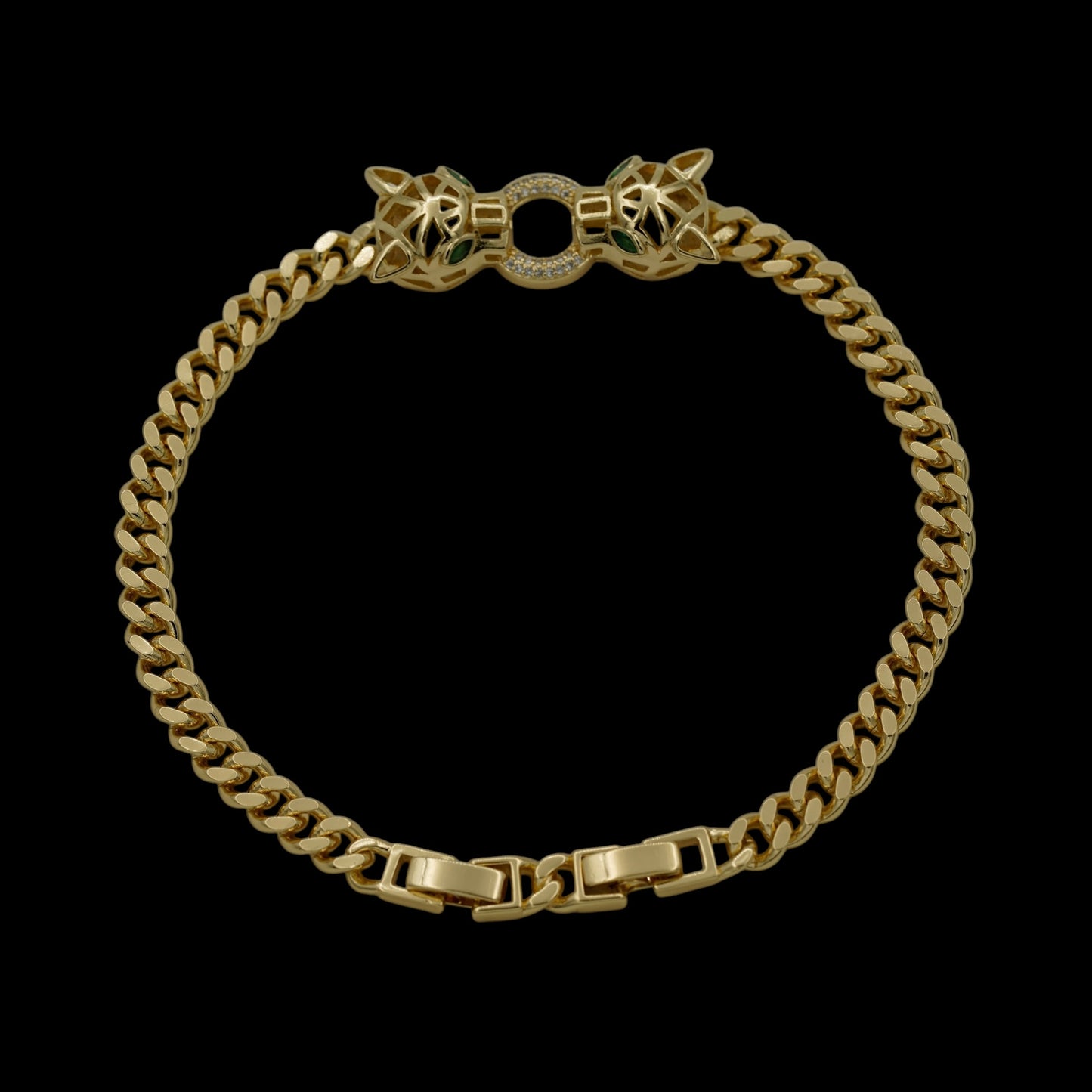 Bratara de picior Panthera Special Placata cu Aur 18K