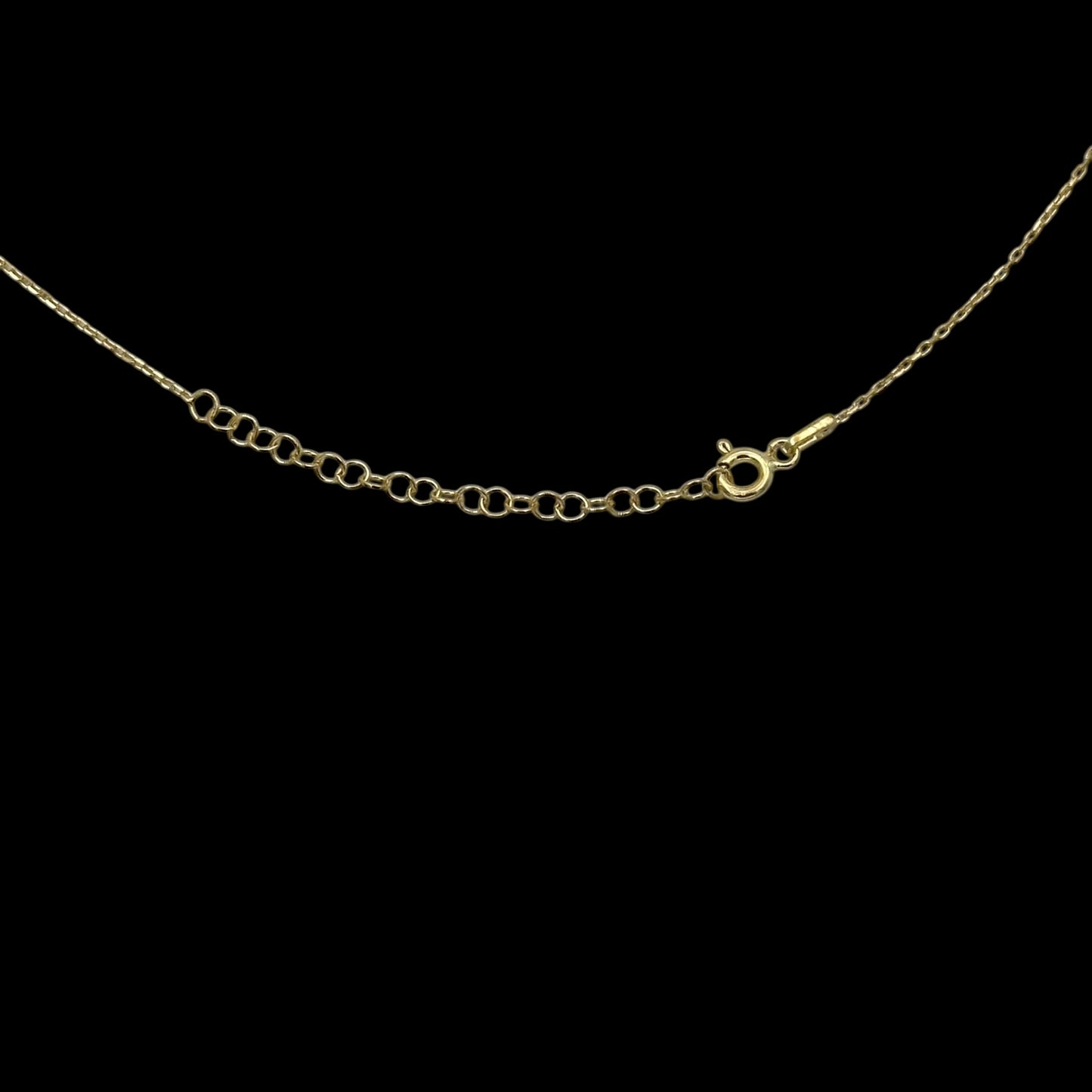 Lantisor Infinity Cross Argint Placat cu Aur 14K